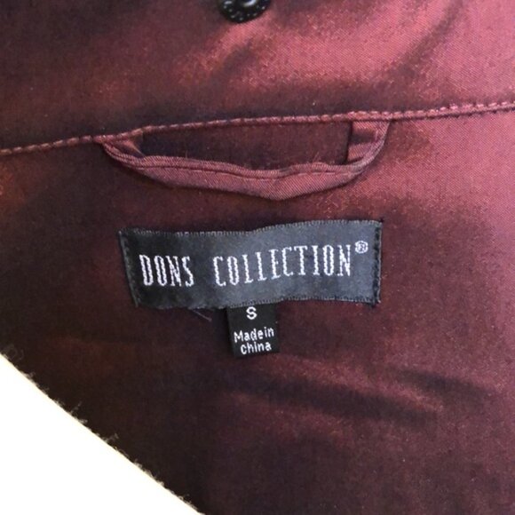 Dons Collection Burgundy Jacket - Picture 14 of 15